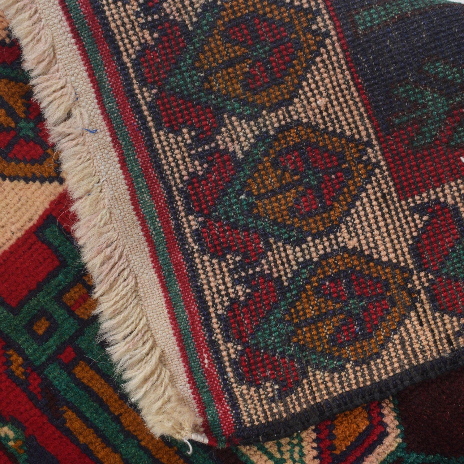 Baluchi Rug Handmade Multi Geometric 3x5 ft