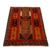 Baluchi Rug Handmade Multi Geometric 2x4 ft