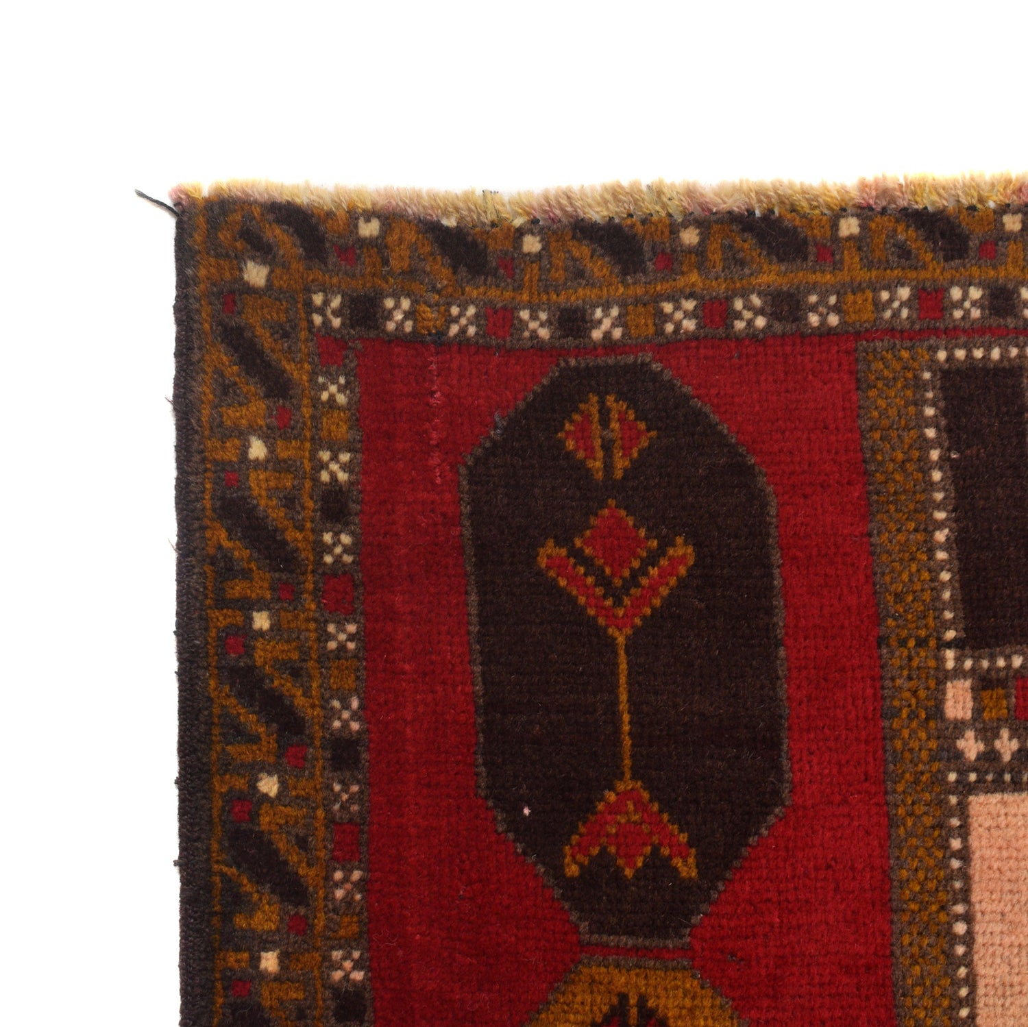Baluchi Rug Handmade Multi Geometric 2x4 ft