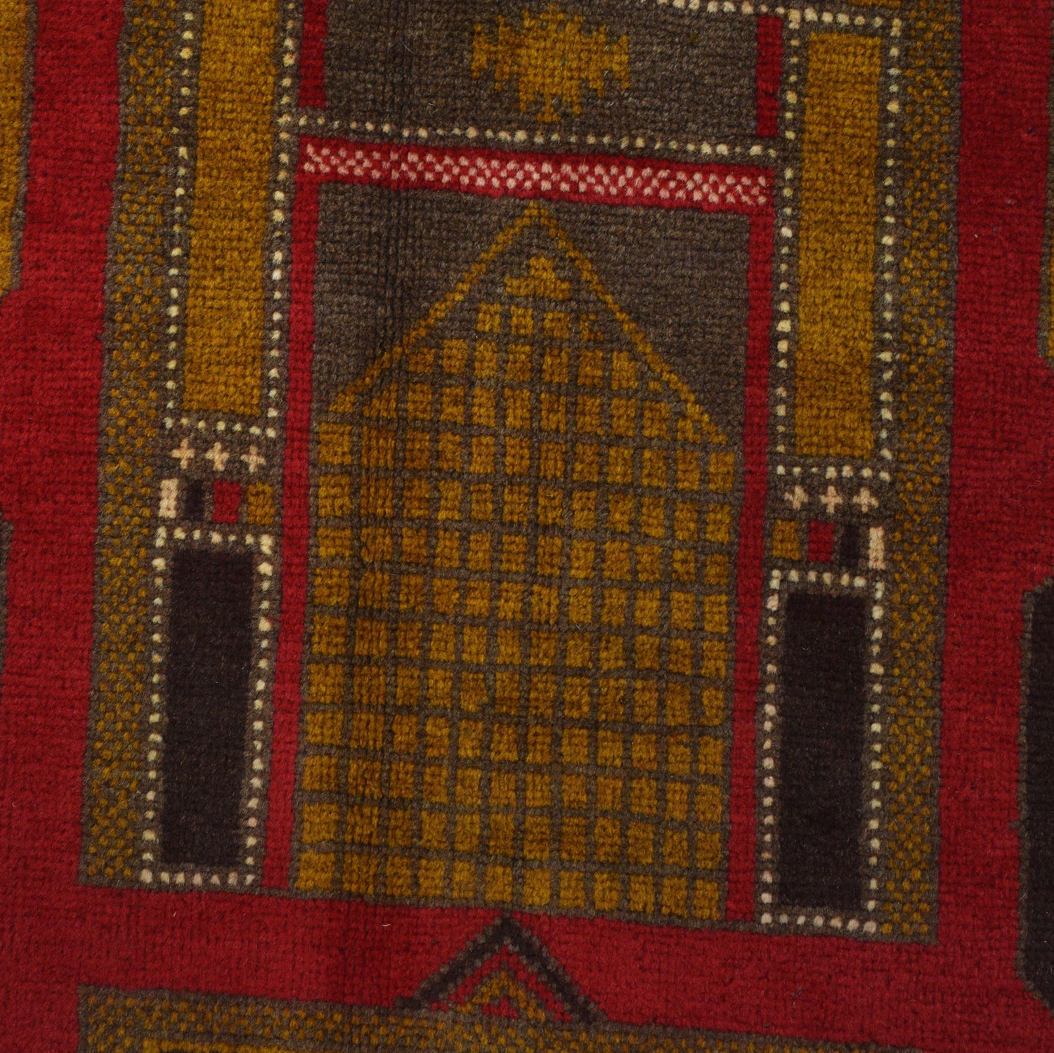Baluchi Rug Handmade Multi Geometric 2x4 ft