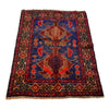 Baluchi Rug Handmade Blue Geometric 2x4 ft