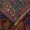 Baluchi Rug Handmade Blue Geometric 2x4 ft