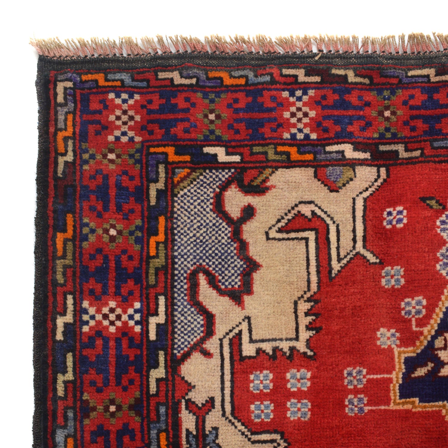 Baluchi Rug Handmade Multi Geometric 2x4 ft