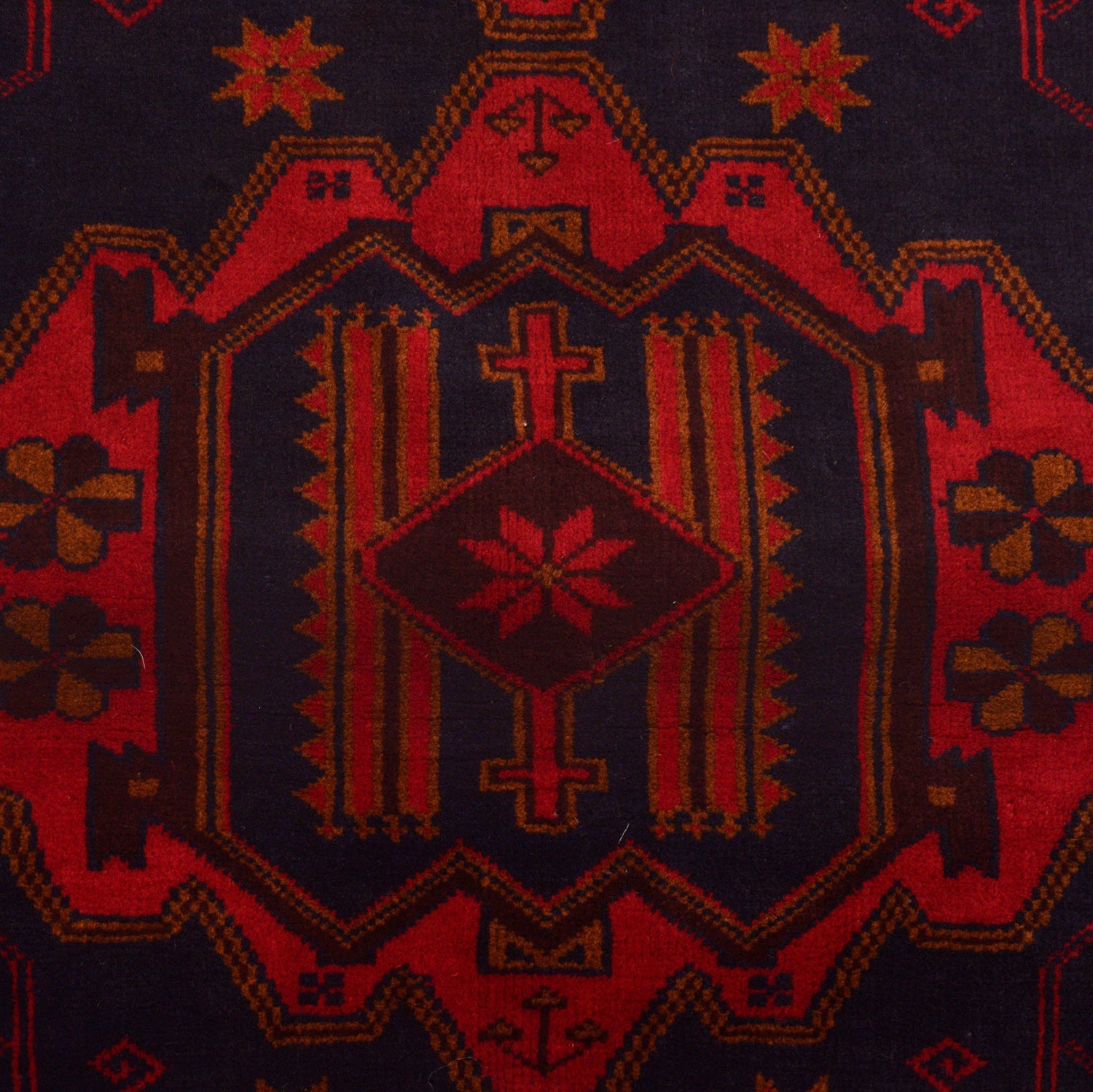 Baluchi Rug Handmade Multi Geometric 3x5 ft