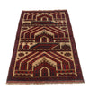 Baluchi Rug Handmade Multi Prayer Design 3x5 ft