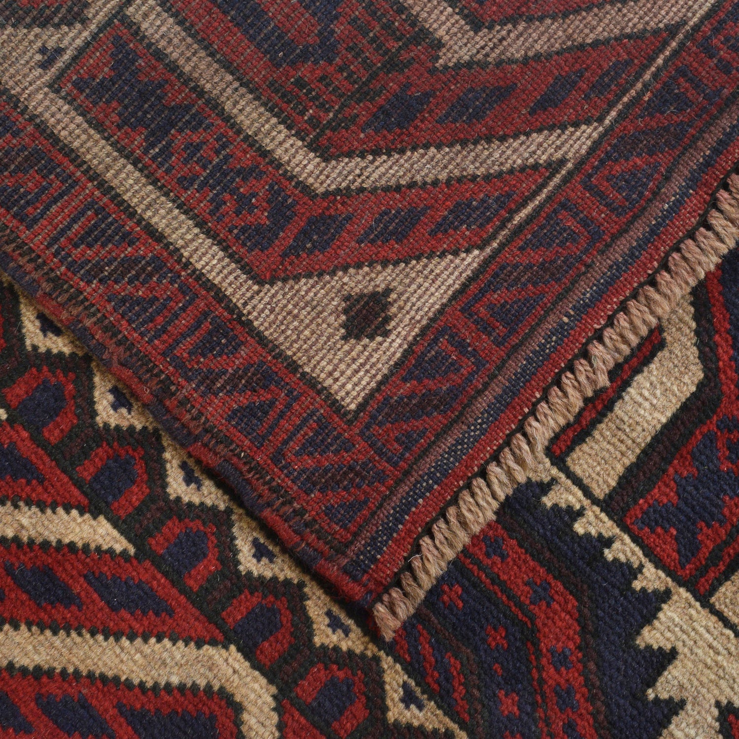 Baluchi Rug Handmade Multi Prayer Design 3x5 ft
