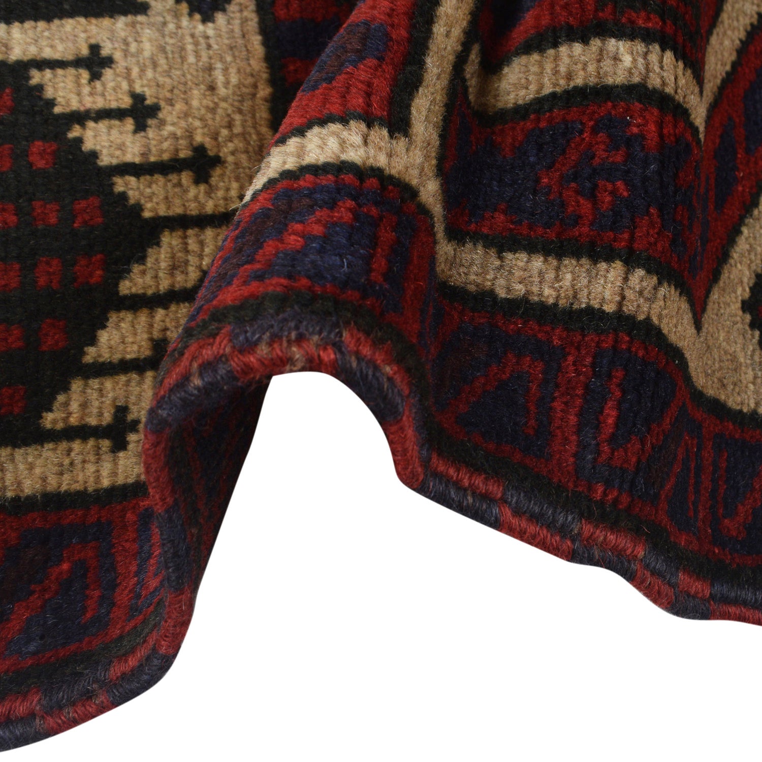 Baluchi Rug Handmade Multi Prayer Design 3x5 ft