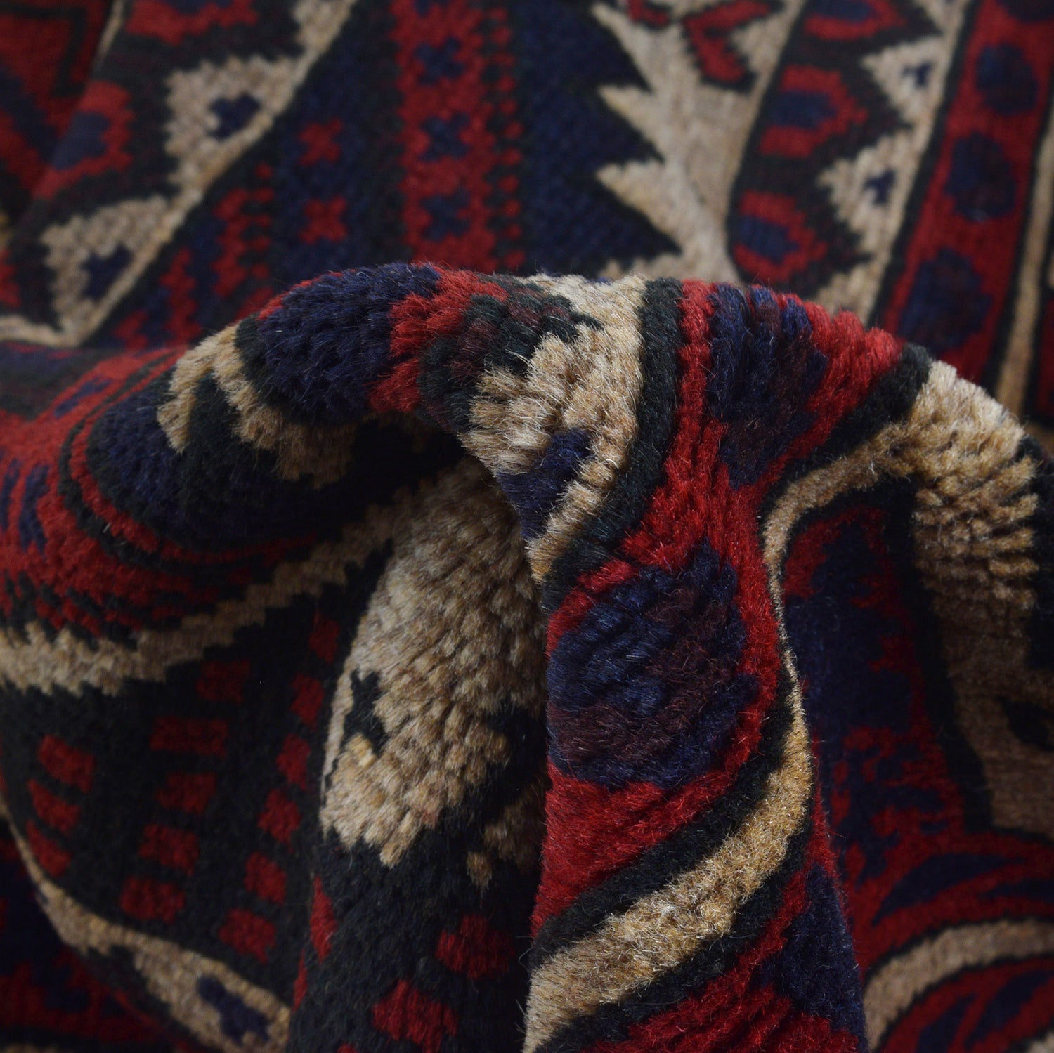 Baluchi Rug Handmade Multi Prayer Design 3x5 ft