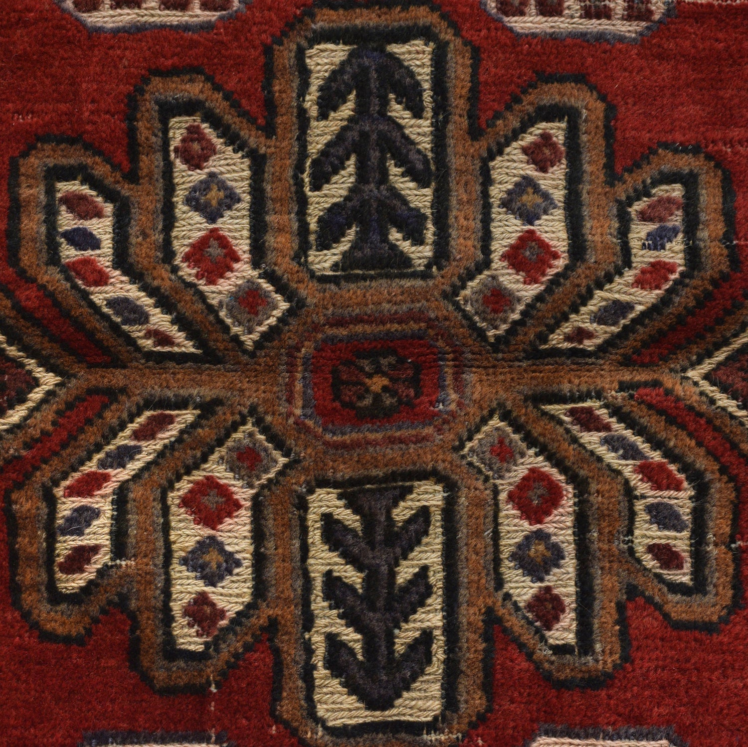 Barjasta Area Rug Handmade Beige Floral 2x4 ft