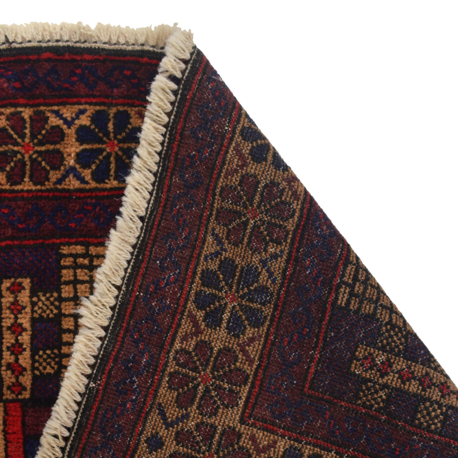 Baluchi Rug Handmade Multi Prayer Design 2x4 ft