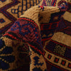 Baluchi Rug Handmade Multi Prayer Design 2x4 ft
