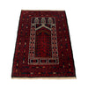 Baluchi Rug Handmade Red Prayer Design 2x4 ft