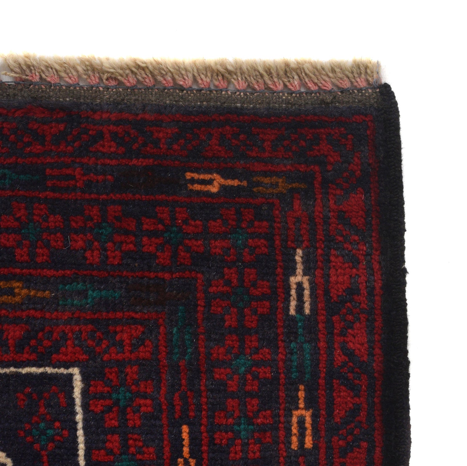 Baluchi Rug Handmade Red Prayer Design 2x4 ft
