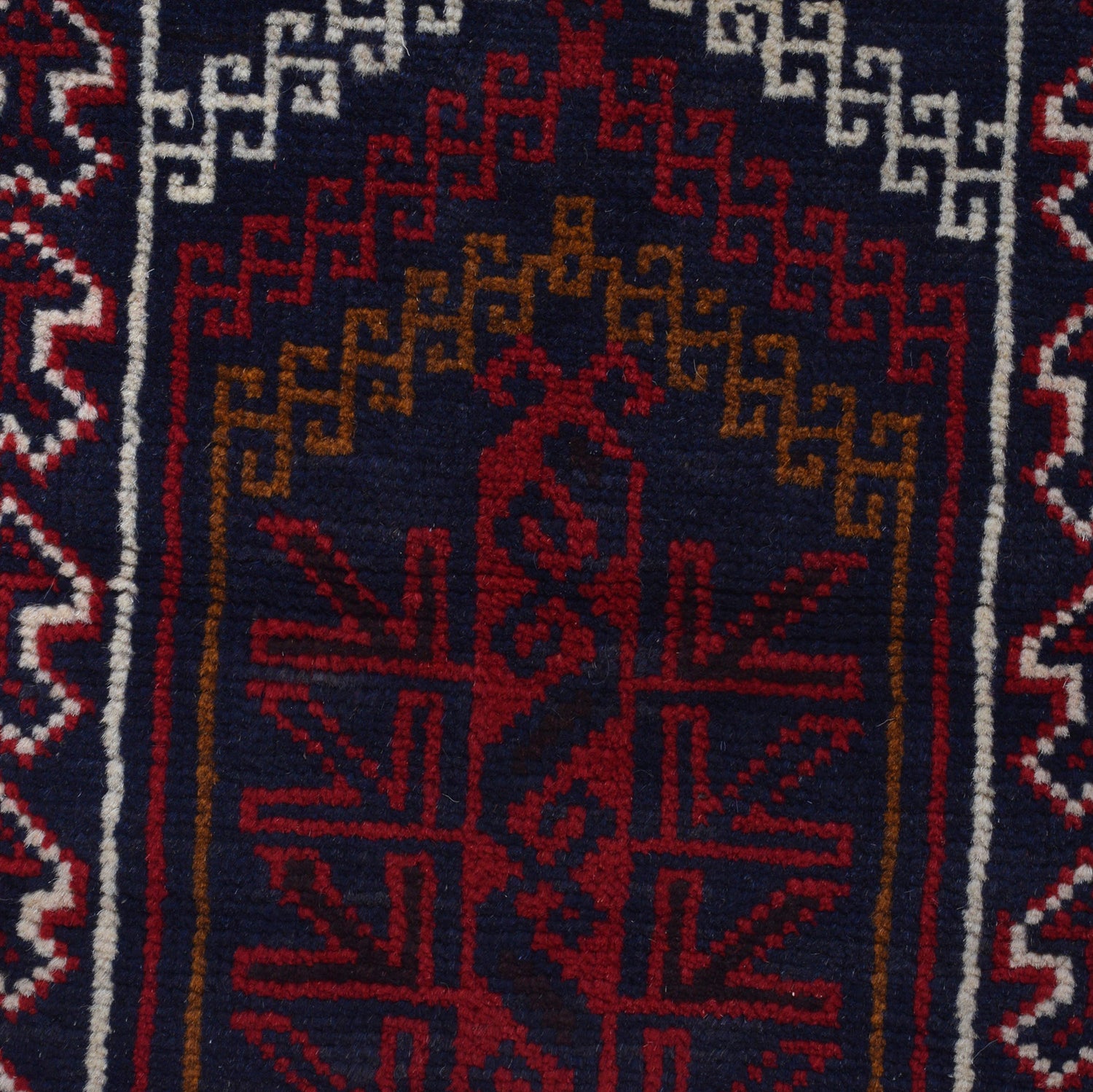 Baluchi Rug Handmade Red Prayer Design 2x4 ft