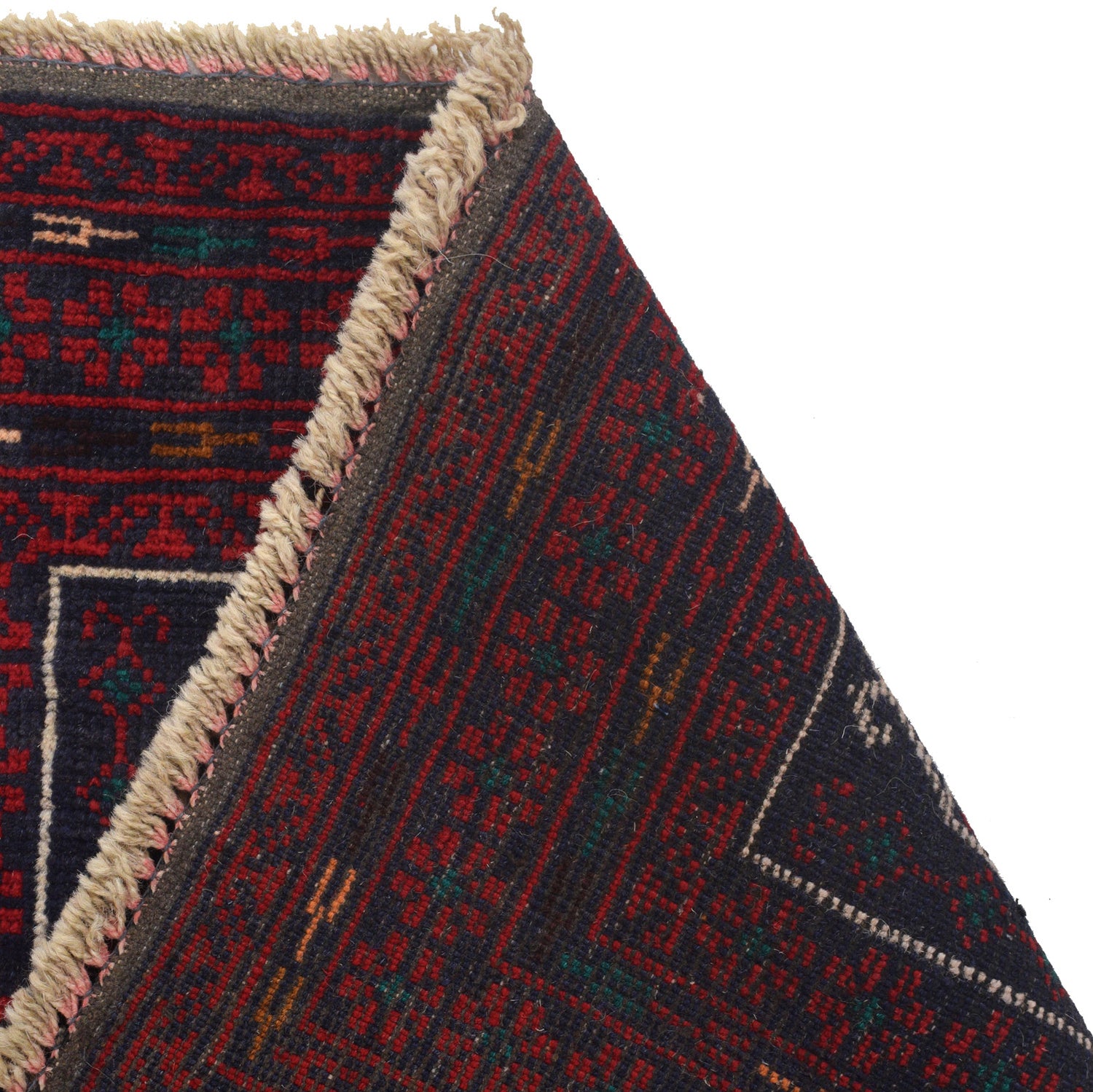 Baluchi Rug Handmade Red Prayer Design 2x4 ft