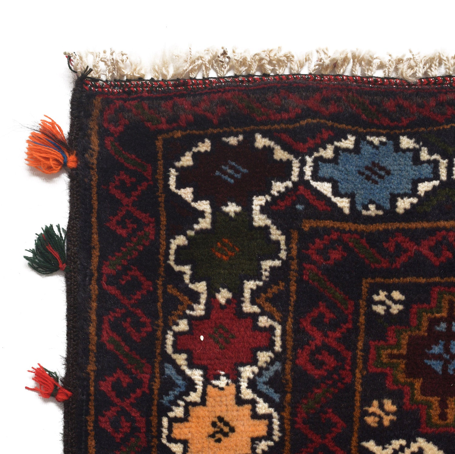 Baluchi Rug Handmade Multi Geometric 2x4 ft