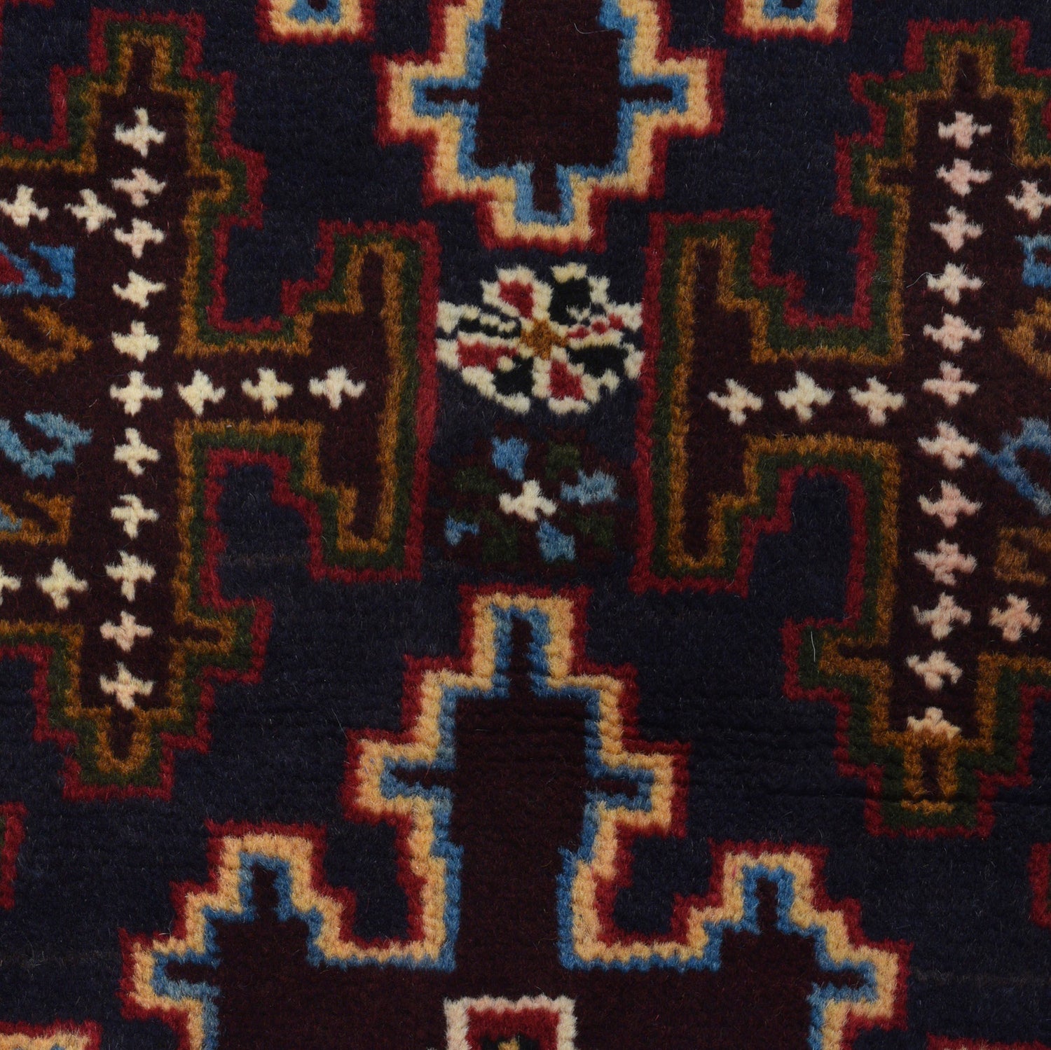 Baluchi Rug Handmade Multi Geometric 2x4 ft