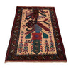 Baluchi Rug Handmade Multi Geometric 2x4 ft
