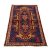 Baluchi Rug Handmade Navy Blue Geometric 3x5 ft