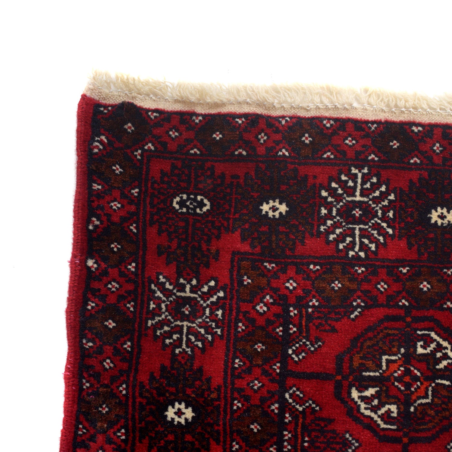 Bokhara Rug Handmade Vibrant Red Medallion 6' Runner