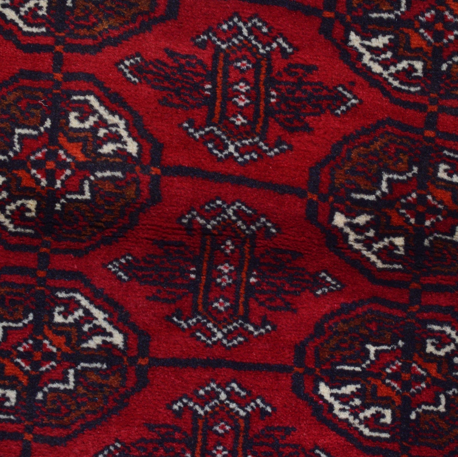 Bokhara Rug Handmade Vibrant Red Medallion 6' Runner