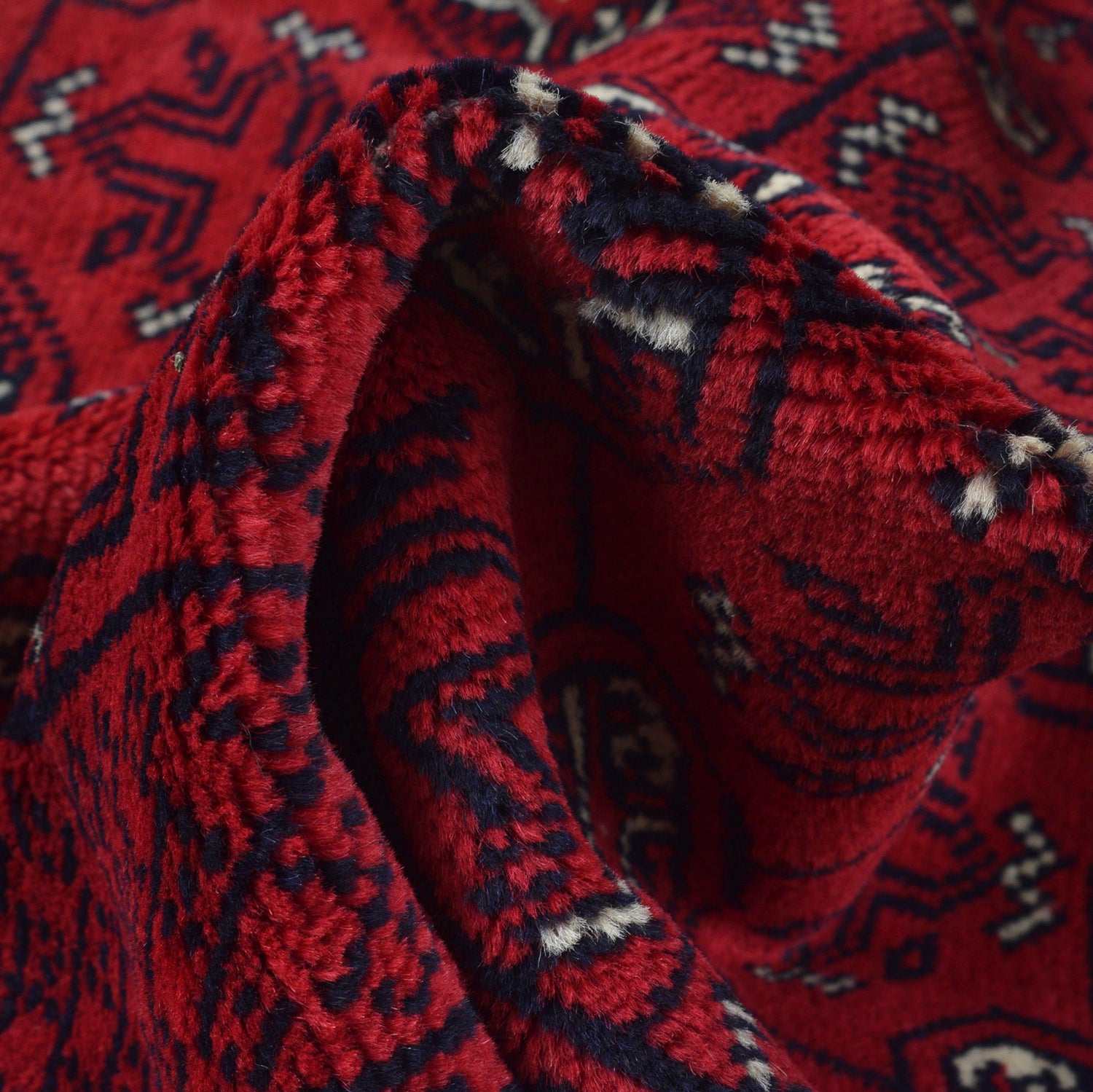 Bokhara Rug Handmade Vibrant Red Medallion 6' Runner