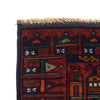 Baluchi Rug Handmade Red Prayer Design 3x5 ft