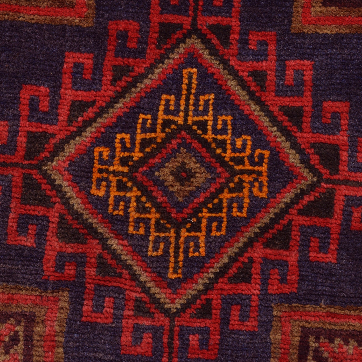 Baluchi Rug Handmade Multi Geometric 3x5 ft
