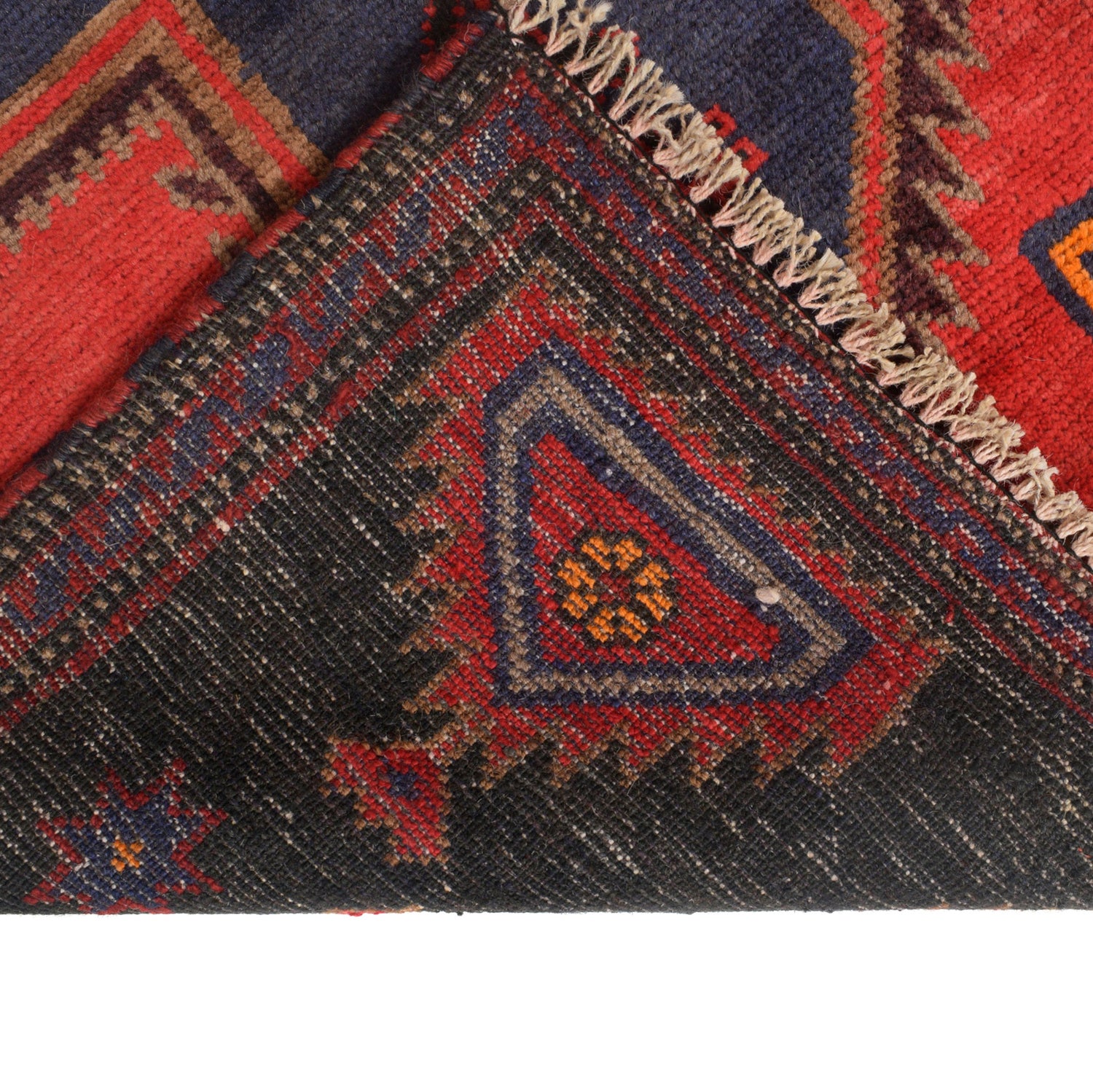 Baluchi Rug Handmade Multi Geometric 3x5 ft