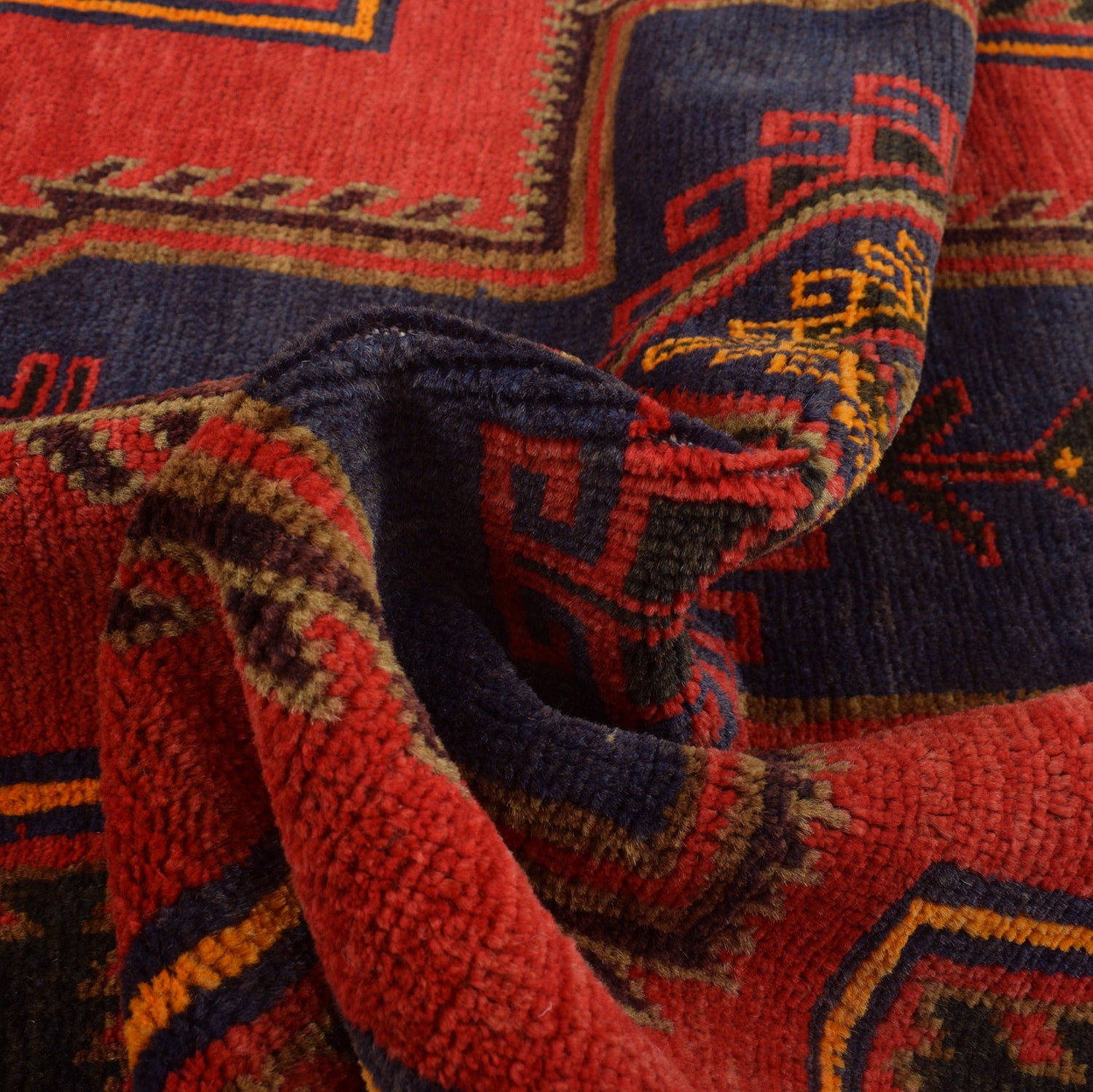 Baluchi Rug Handmade Multi Geometric 3x5 ft
