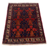 Baluchi Rug Handmade Multi Geometric 2x4 ft