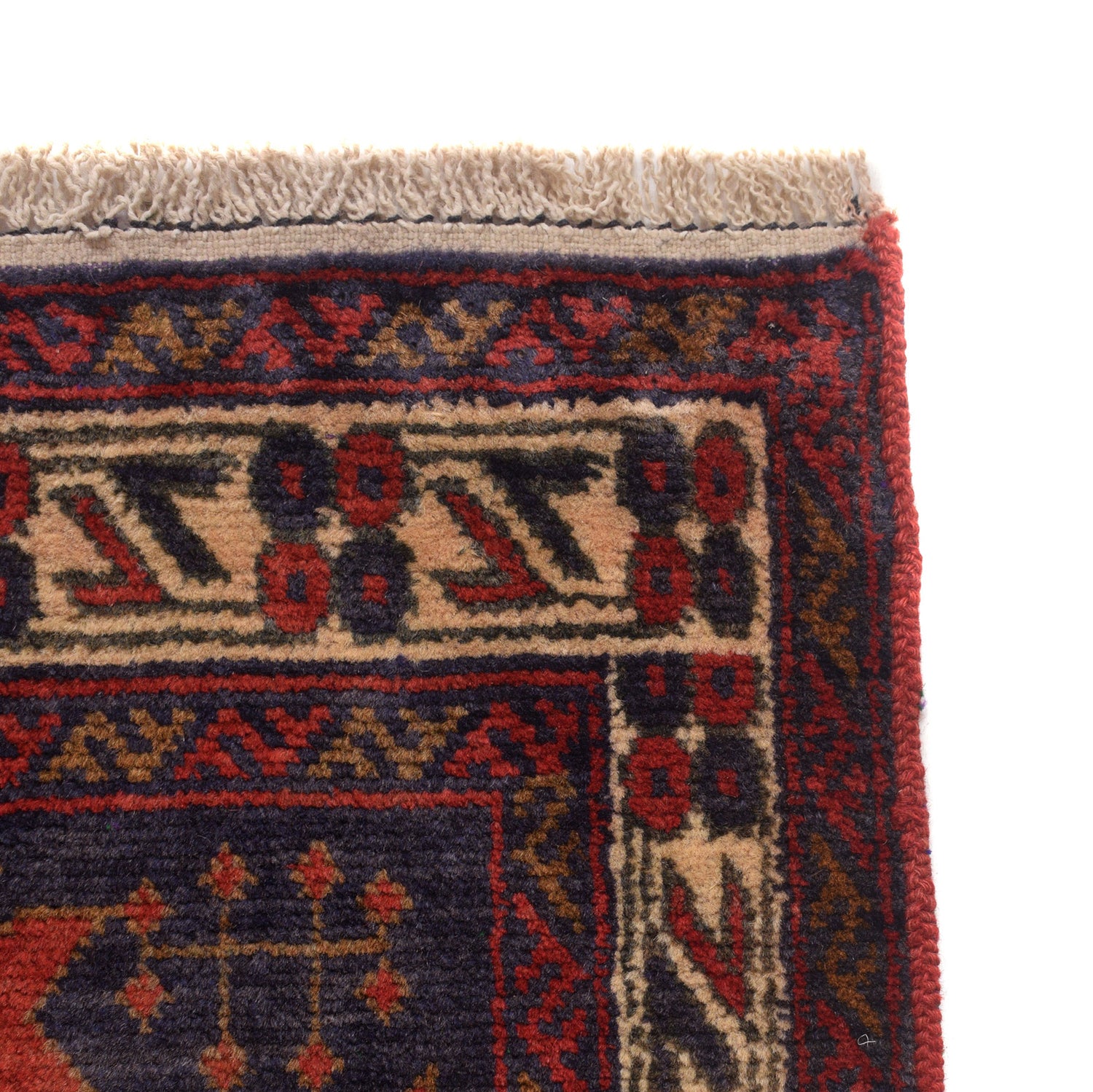 Baluchi Rug Handmade Multi Geometric 2x4 ft