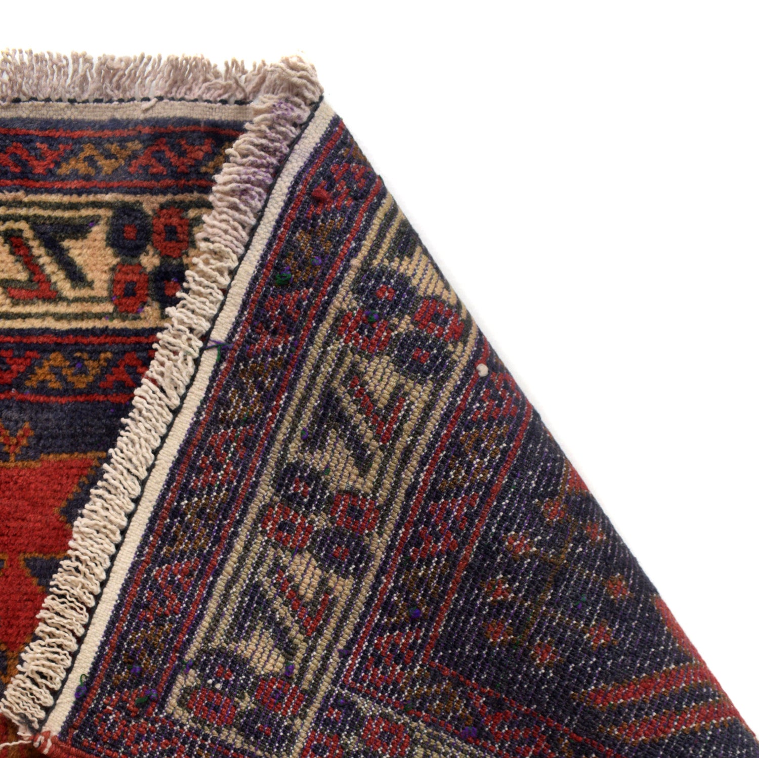 Baluchi Rug Handmade Multi Geometric 2x4 ft