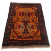 Baluchi Rug Handmade Multi Geometric 3x5 ft