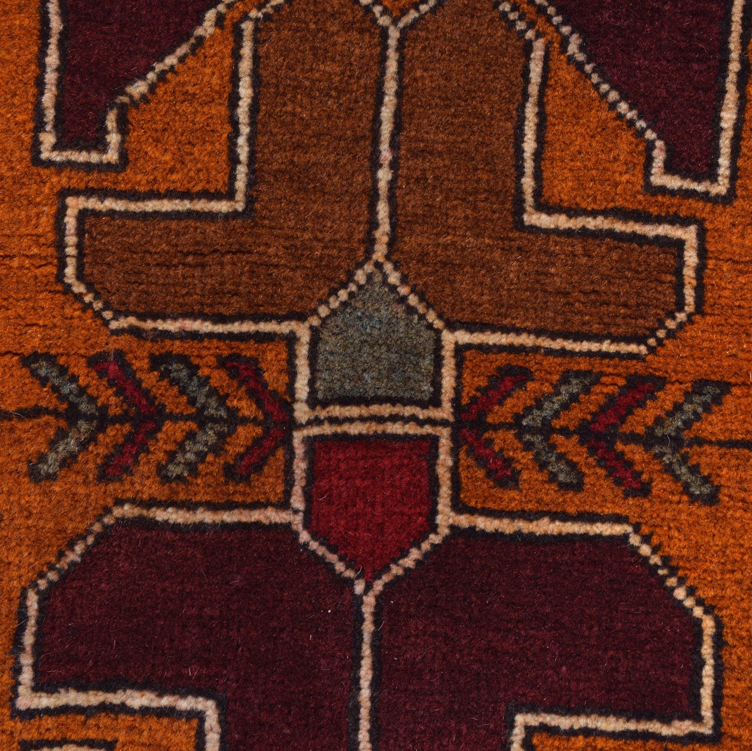 Baluchi Rug Handmade Multi Geometric 3x5 ft