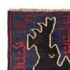 Baluchi Rug Handmade Dark Blue Floral 2x4 ft