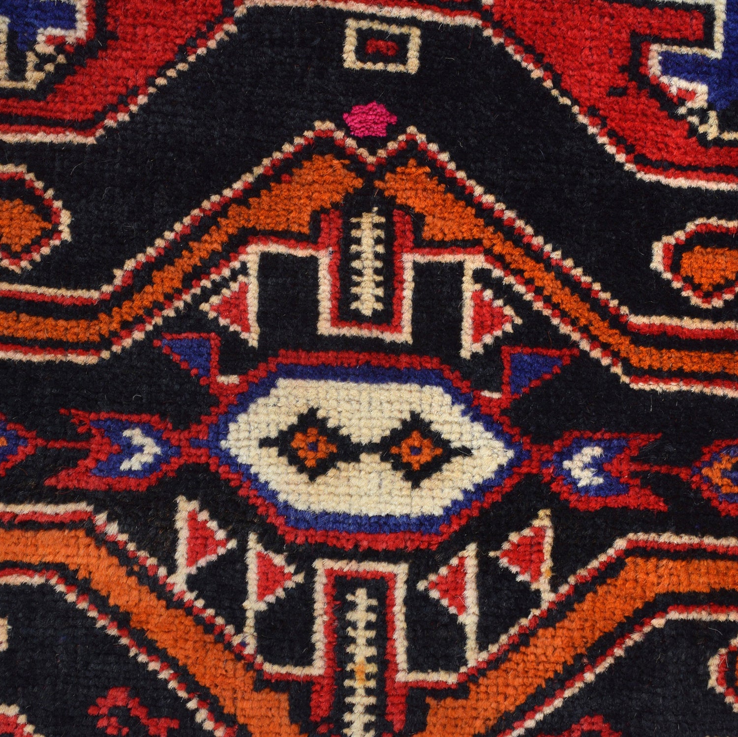 Baluchi Rug Handmade Multi Geometric 4x7 ft