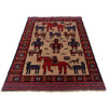 Pictorial Rug Handmade Multi Design