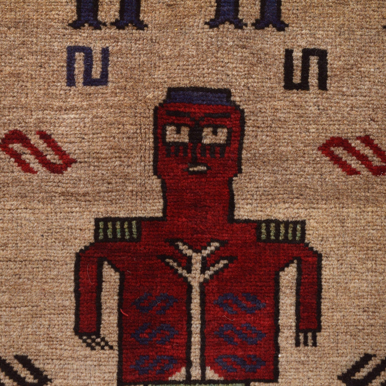 Pictorial Rug Handmade Multi Design