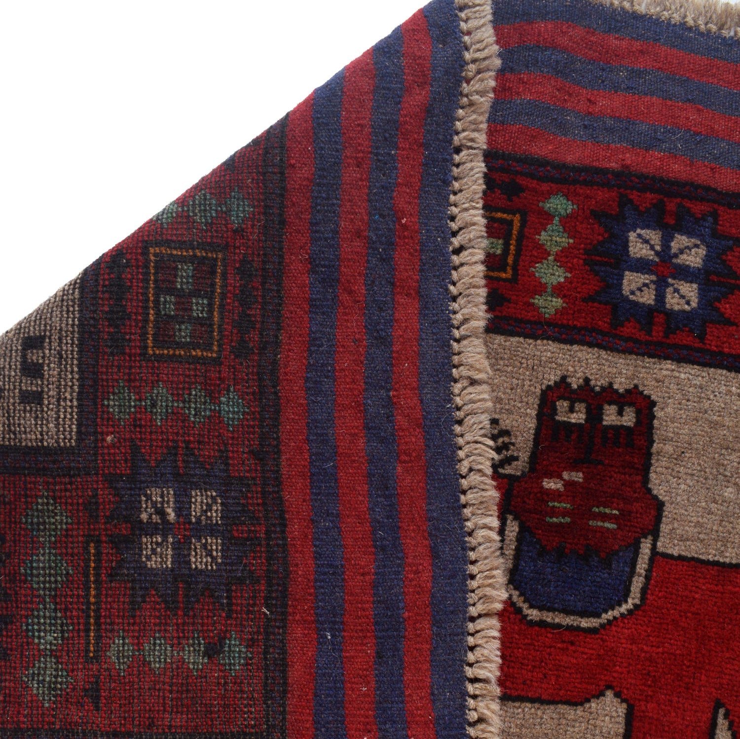 Pictorial Rug Handmade Multi Design