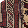 Baluchi Rug Handmade Beige Prayer Design 2x4 ft