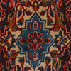 Kashan Area Rug Handmade Deep Red Medallion 10x13 ft