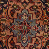 Kashan Area Rug Handmade Deep Red Medallion 10x13 ft