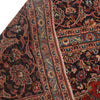 Kashan Area Rug Handmade Deep Red Medallion 10x13 ft