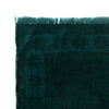 Overdyed Area Rug Handmade Blue Geometric 2x4 ft