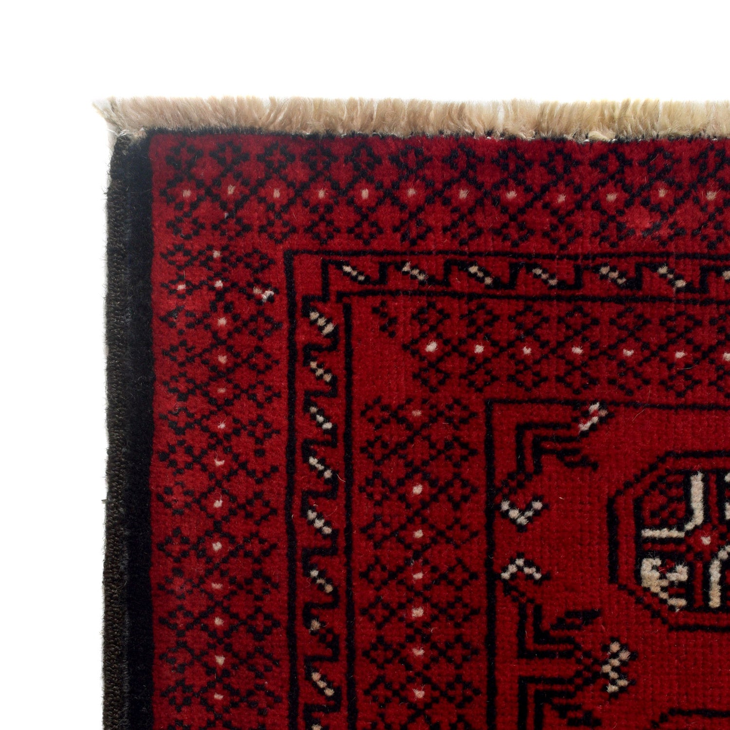Bokhara Rug Handmade Vibrant Red Medallion 6' Runner