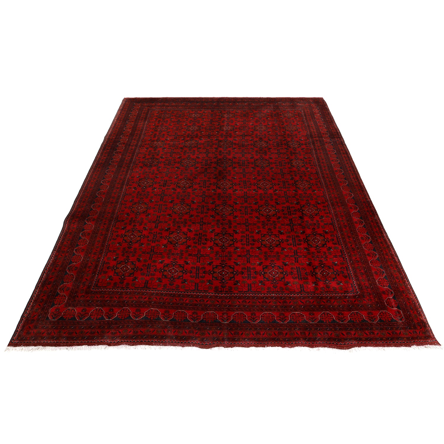 Khal Mohammadi Rug Handmade Red 9x12 ft