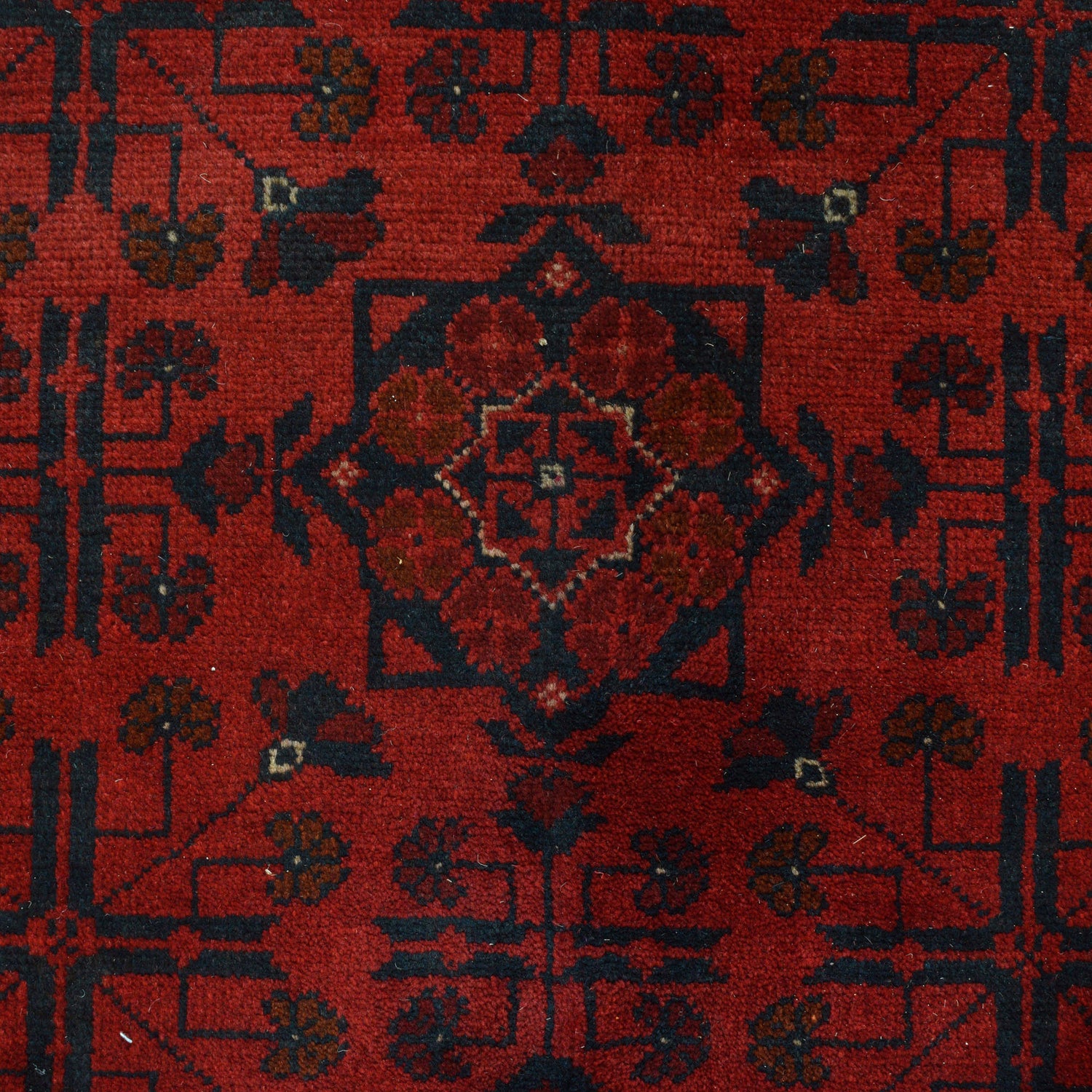 Khal Mohammadi Rug Handmade Red 9x12 ft