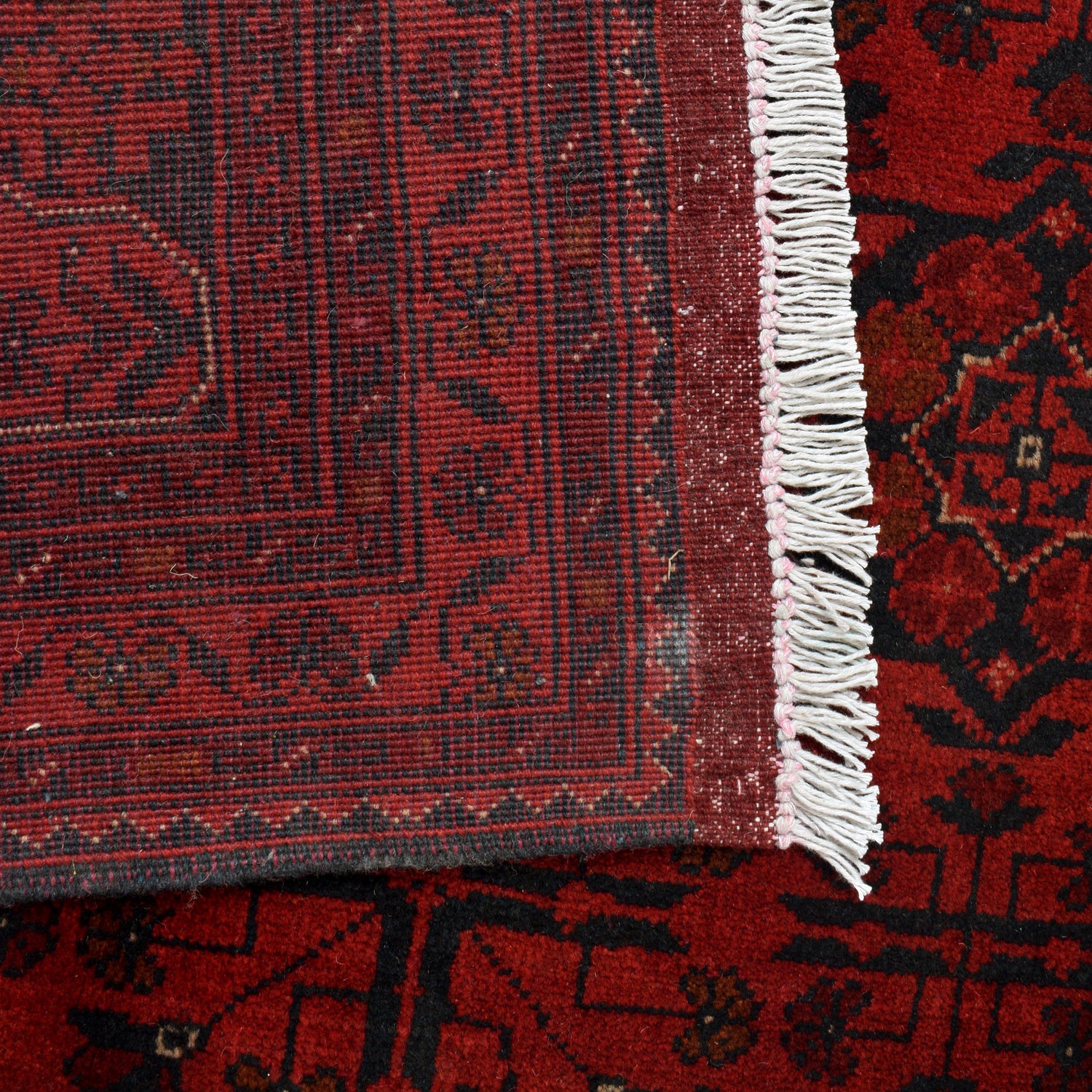 Khal Mohammadi Rug Handmade Red 9x12 ft