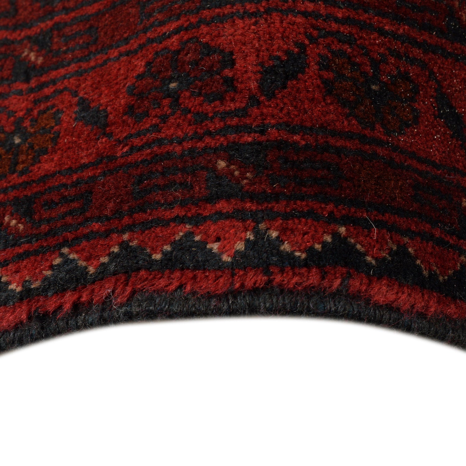 Khal Mohammadi Rug Handmade Red 9x12 ft